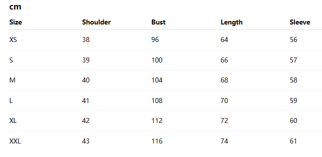 Linen Shirt Size Guide