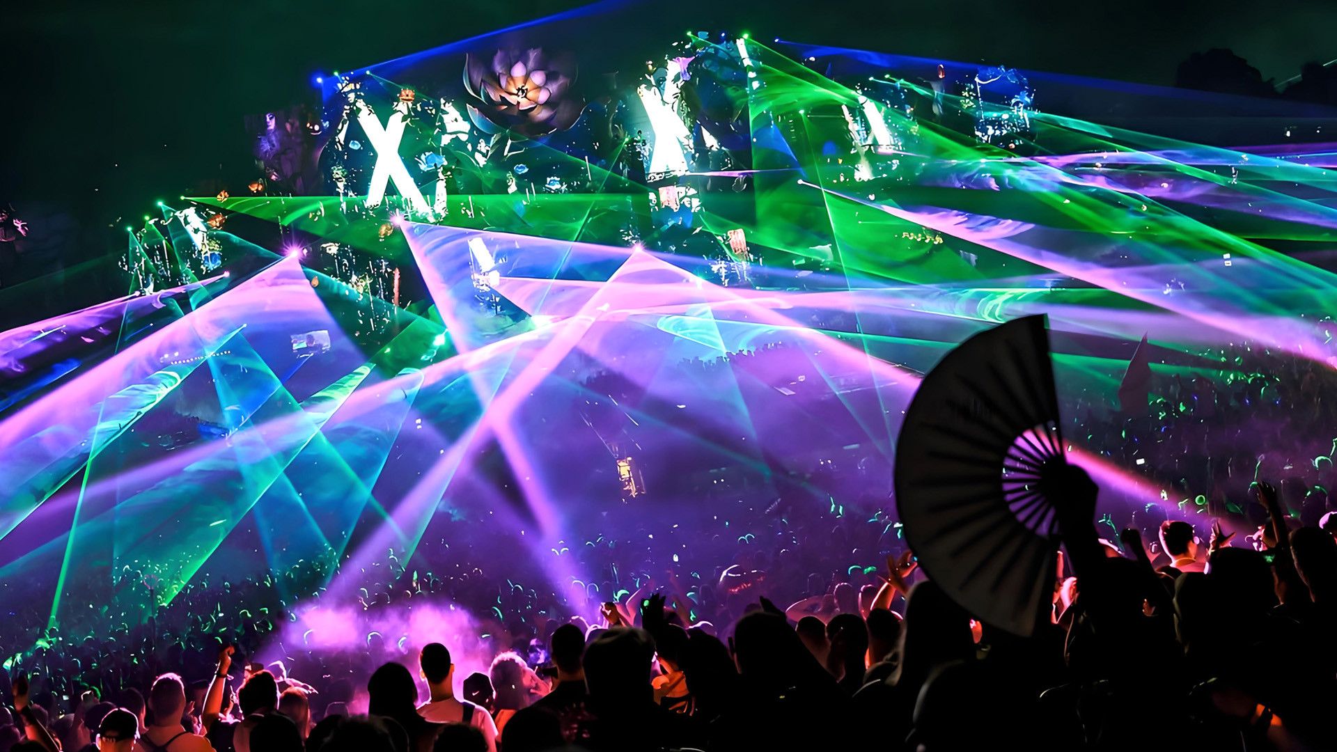 Music Festival Laser Effects