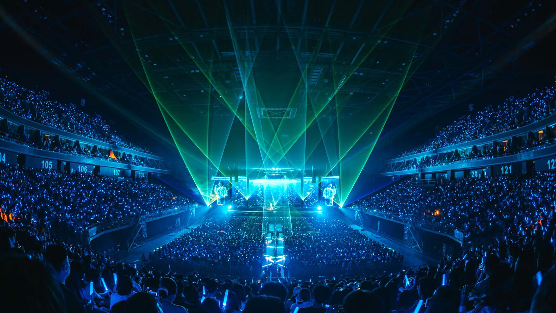 Music Festival Laser Effects