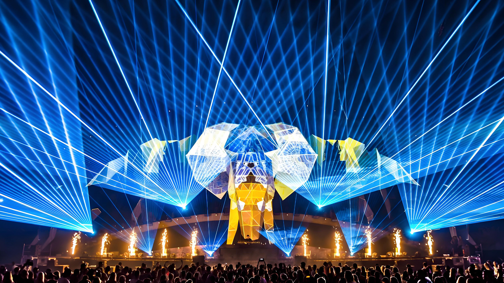 Stage laser effects