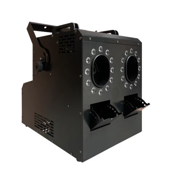 Dual-Head Smoke Bubble Machine | 1500W | RGBW LED | DMX Remote Control