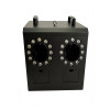 Dual-Head Smoke Bubble Machine | 1500W | RGBW LED | DMX Remote Control