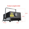 10w RGB animation laser light | IP55 Indoor | Programmable DMX APP ILDA Laser