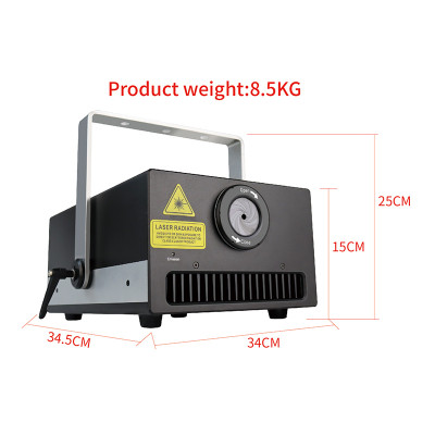 10w RGB animation laser light | 45k Scanner | IP55 | Programmable DMX APP ILDA