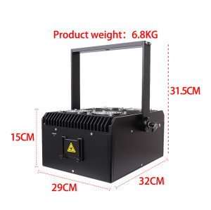 Mini 6w rgb animation laserlight | IP54Indoor | portable | Programmable DMX APP ILDA Laser