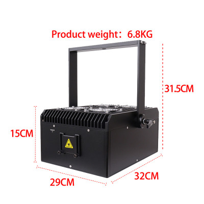 Mini 6w rgb animation laserlight | IP54Indoor | portable | Programmable DMX APP ILDA Laser