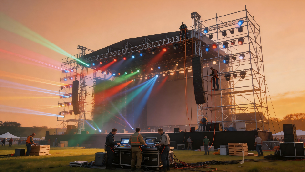 Laser Light Effects at Music Festivals
