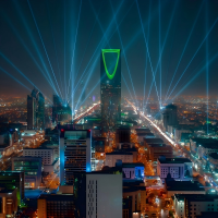 Saudi Kingdom Centre NYE Laser Show Case