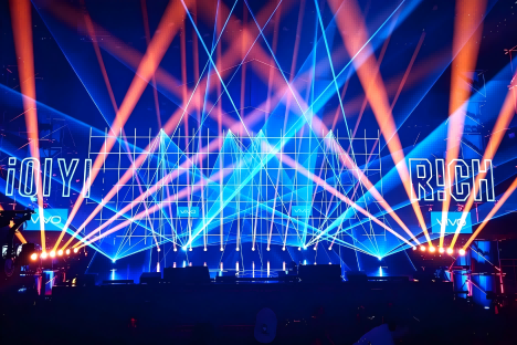 Laser and moving head combination