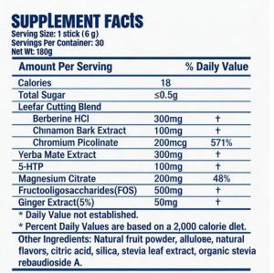 Berberine & Yerba Mate Powder Complex Dietary Supplement | Supports Metabolism | Supports OEM/ODM