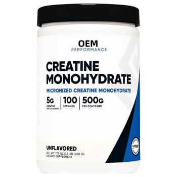 Creatine Monohydrate Powder|Unflavored & Micronized|Easy-to-Dissolve Formula|5g Per Serving|OEM/ODM