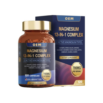 12 in 1 Magnesium Complex Capsules | Supports Sleep Optimization | Daily Wellness Support | OEM/ODM