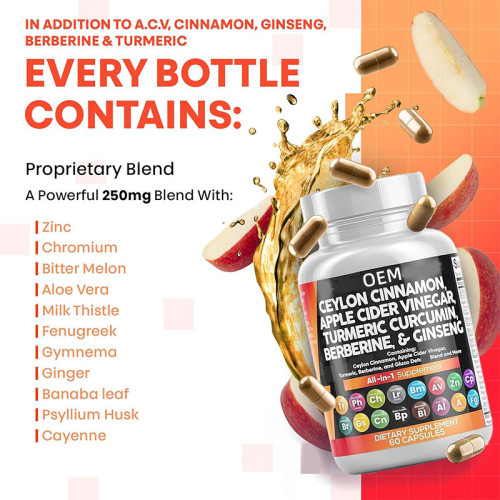 Ceylon Cinnamon Complex Capsules | Supports Metabolic Balance | Supports Digestive Health | OEM/ODM