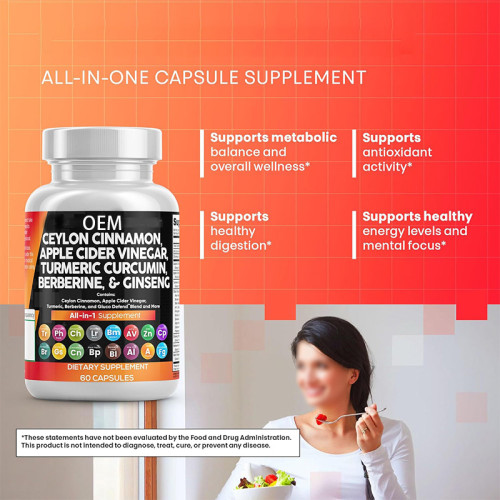 Ceylon Cinnamon Complex Capsules | Supports Metabolic Balance | Supports Digestive Health | OEM/ODM