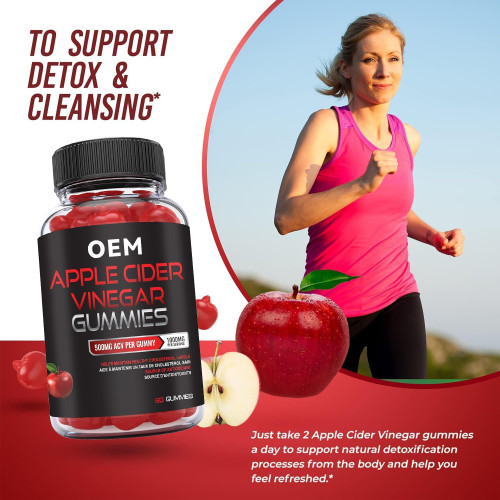 Apple Cider Vinegar Gummies | Healthy Living | Helps Boost Daily Metabolism & Gut Comfort | OEM/ODM