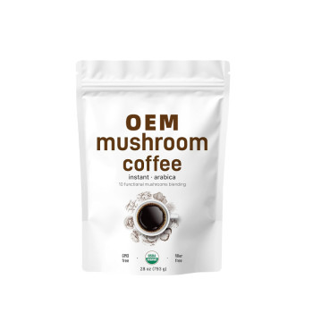 10-in-1 Mushroom Coffee Powder | For Office & Home | Boosts Focus for Work & Study | OEM/ODM