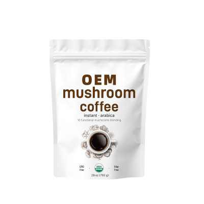 10-in-1 Mushroom Coffee Powder | For Office & Home | Boosts Focus for Work & Study | OEM/ODM
