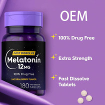 Melatonin Tablets | Sleep Supplement | Improves Sleep Quality | Drug-Free Formula | OEM/ODM