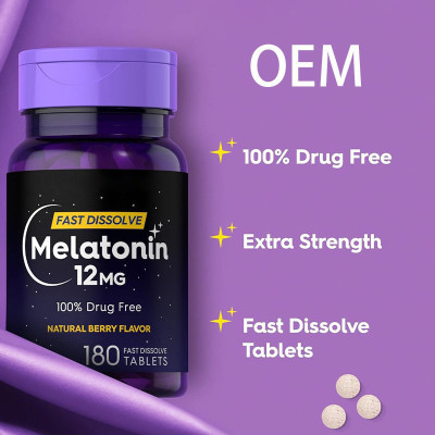 Melatonin Tablets | Sleep Supplement | Improves Sleep Quality | Drug-Free Formula | OEM/ODM