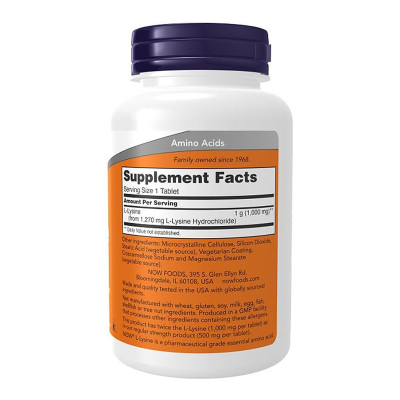 L-Lysine Chewable Tablets|1000mg High Potency Vegan Formula | Supports Collagen Synthesis|OEM/ODM