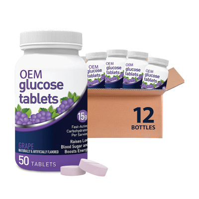 Glucose Tablets|15g Fast-Acting Carbohydrates|Supports Rapid Energy Boost | Mixed Flavors| OEM/ODM