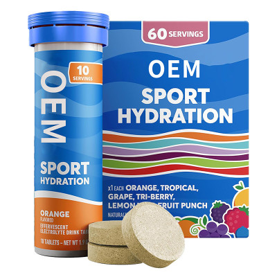 Electrolyte Effervescent Tablets|Sports Hydration & Electrolyte Supplement|Daily Hydration|OEM/ODM