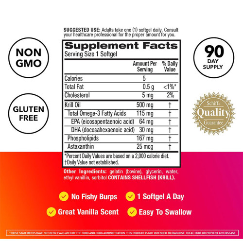 Krill Oil Softgels | Omega-3 Supplement | Easily Absorbed & Odorless | Heart Health Support|OEM/ODM