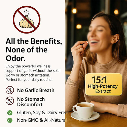 Aged Garlic Softgels | Premium Odorless Formula | Supports Daily Immune Health|OEM/ODM