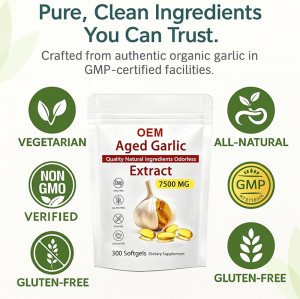 Aged Garlic Softgels | Premium Odorless Formula | Supports Daily Immune Health|OEM/ODM