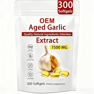 Aged Garlic Softgels | Premium Odorless Formula | Supports Daily Immune Health|OEM/ODM