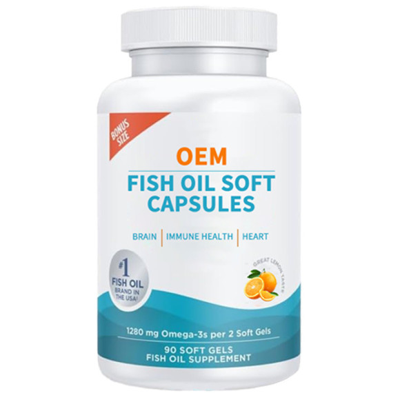 鱼油软胶囊 | 纯净优质 Omega-3 | 支持心脏、大脑和免疫系统健康 | OEM/ODM