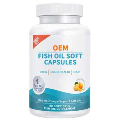 Fish Oil Softgels | Pure, High-Quality Omega-3 | Supports Heart, Brain, and Immune Health|OEM/ODM