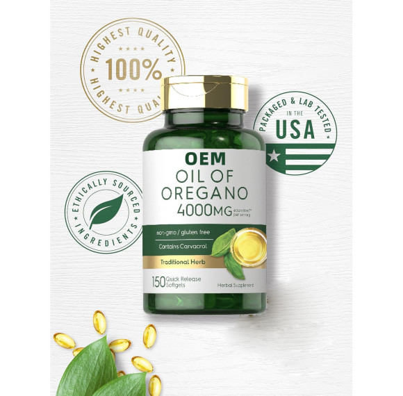 牛至油软胶囊 | 天然香芹酚配方 | 日常草本保健 | OEM/ODM