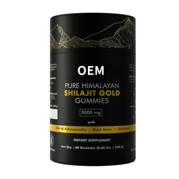 Shilajit Gummies|Vegan & Sugar-Free Formula|3000mg with Ashwagandha|Supports Daily Vitality|OEM/ODM