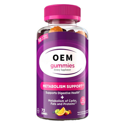 Prebiotic Fiber Gummies|With B Vitamins|Fruit-Flavored Formula|Supports Digestive Comfort|OEM/ODM