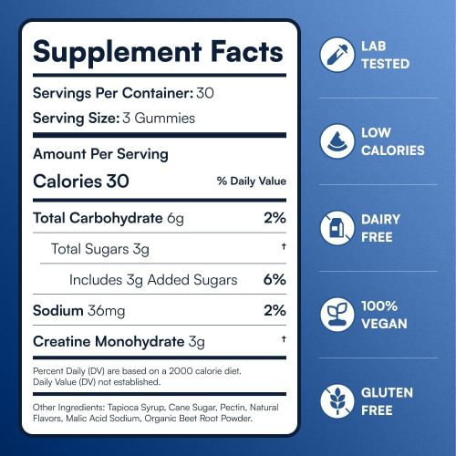 Creatine Monohydrate Gummies|Watermelon Flavor|Vegan-Friendly|Supports Athletic Performance|OEM/ODM