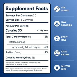 Creatine Monohydrate Gummies|Watermelon Flavor|Vegan-Friendly|Supports Athletic Performance|OEM/ODM