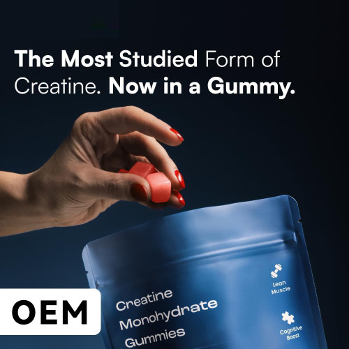Creatine Monohydrate Gummies|Watermelon Flavor|Vegan-Friendly|Supports Athletic Performance|OEM/ODM
