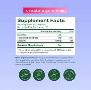 Creatine Monohydrate Gummies | Berry Flavor, Sugar-Free Formula | Supports Daily Vitality | OEM/ODM