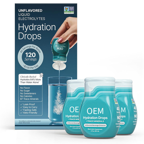 Electrolyte Drops | Unflavored, Sugar-Free, Zero-Calorie Formula | Contains MineralsOEM/ODM