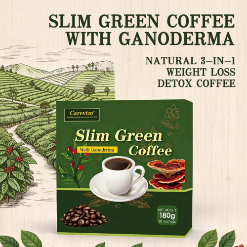 Reishi Green Coffee | Herbal Formula | Individually Wrapped Sticks | Contains Reishi |OEM/ODM