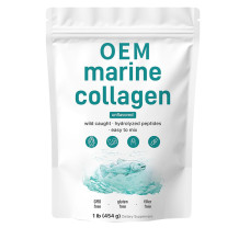 Marine Collagen Peptide Powder | Unflavored & Easily Dissolvable | Wild-Caught Source|OEM/ODM
