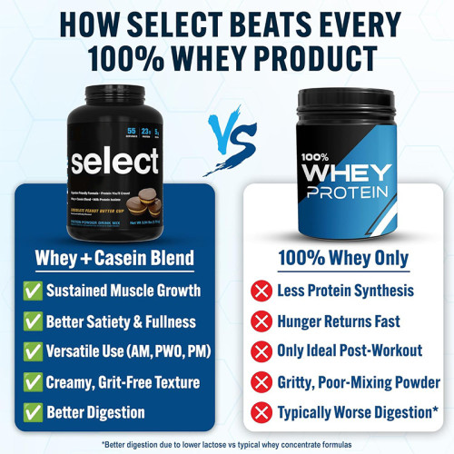 Whey Protein Powder | Whey + Casein Blend | Chocolate Peanut Butter Flavor | Low Carb|OEM/ODM