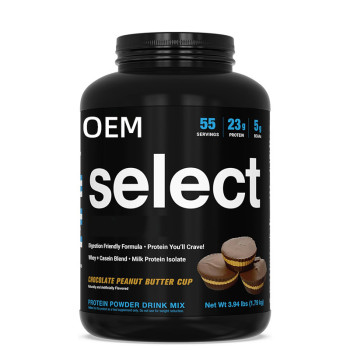 Whey Protein Powder | Whey + Casein Blend | Chocolate Peanut Butter Flavor | Low Carb|OEM/ODM