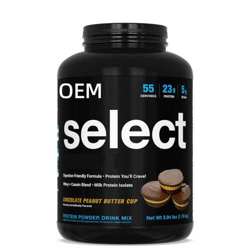 Whey Protein Powder | Whey + Casein Blend | Chocolate Peanut Butter Flavor | Low Carb|OEM/ODM
