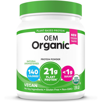 Vegan Protein Powder | Certified Organic Formula | Plant-Based Prebiotic Fiber | Sugar-Free|OEM/ODM