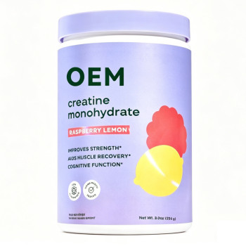Creatine Monohydrate Powder|Gluten-Free & Vegan-Friendly|Raspberry Lemon Flavor|Micronized|OEM/ODM