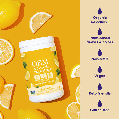 Electrolyte Powder | Multi-Electrolyte Formula | Sugar-Free Lemon Flavor | Keto-Friendly|OEM/ODM