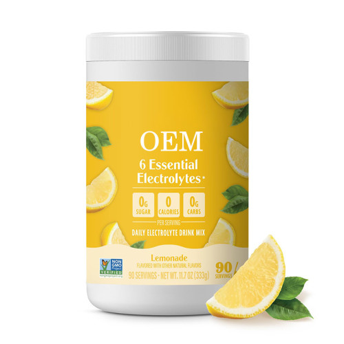 Electrolyte Powder | Multi-Electrolyte Formula | Sugar-Free Lemon Flavor | Keto-Friendly|OEM/ODM