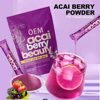 Cranberry Fruit Powder | Mixed Berry Formula | Portable, Individually Wrapped Sticks|OEM/ODM